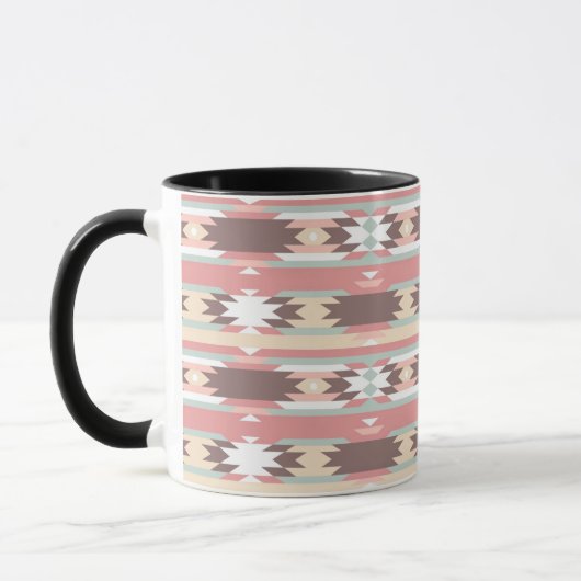 Geometrisch patroon in aztec-stijl 2 mok (Links)