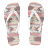Geometrisch patroon in aztec-stijl 2 teenslippers (Voetbed)