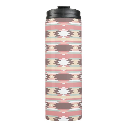 Geometrisch patroon in aztec-stijl 2 thermosbeker (Voorkant)