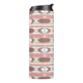 Geometrisch patroon in aztec-stijl 2 thermosbeker (Gedraaid links)