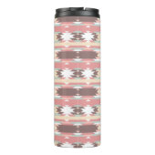 Geometrisch patroon in aztec-stijl 2 thermosbeker (Achterkant)
