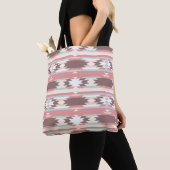 Geometrisch patroon in aztec-stijl 2 tote bag (Dichtbij)