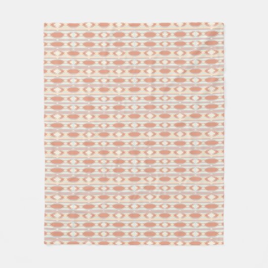 Geometrisch patroon in aztec-stijl 3 fleece deken (Voorkant)