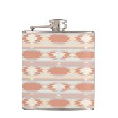 Geometrisch patroon in aztec-stijl 3 heupfles (Voorkant)