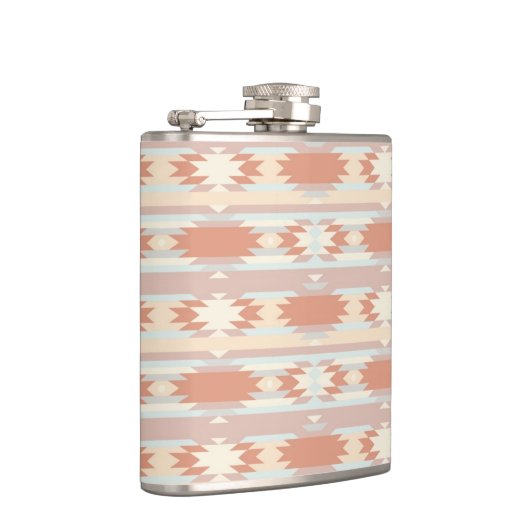 Geometrisch patroon in aztec-stijl 3 heupfles (Rechts)