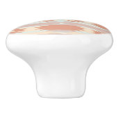 Geometrisch patroon in aztec-stijl 3 keramische knop (Zijkant)