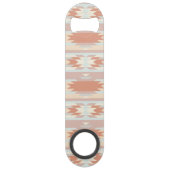 Geometrisch patroon in aztec-stijl 3 speed flessenopener (Voorkant)