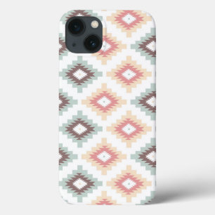 Geometrisch patroon in aztec-stijl iPhone 13 hoesje