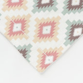 Geometrisch patroon in aztec-stijl fleece deken (Hoek)