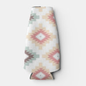Geometrisch patroon in aztec-stijl flesjeskoeler (Voorkant)
