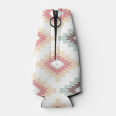 Geometrisch patroon in aztec-stijl flesjeskoeler (Achterkant)