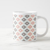 Geometrisch patroon in aztec-stijl grote koffiekop (Rechts)