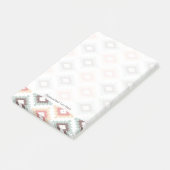 Geometrisch patroon in aztec-stijl post-it® notes (Schuin)