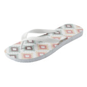 Geometrisch patroon in aztec-stijl teenslippers (Schuin)