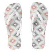 Geometrisch patroon in aztec-stijl teenslippers (Voetbed)