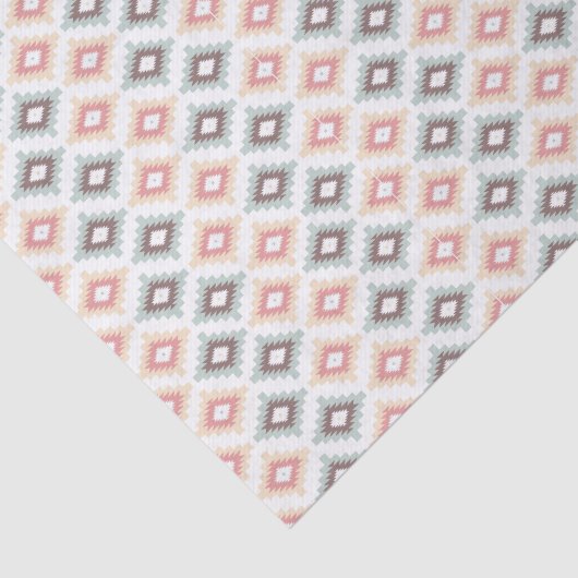 Geometrisch patroon in aztec-stijl tissuepapier (Detail)