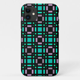 Geometrisch patroon in groene en geometrische kleu Case-Mate iPhone case