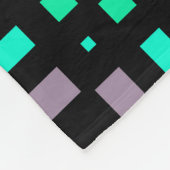 Geometrisch patroon in groene en geometrische kleu fleece deken (Hoek)