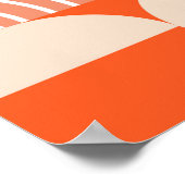 Geometrisch patroon in heldere kleurblokken. poster (Hoek)