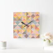 Geometrisch patroon in Herfst- en najaaraartafels Vierkante Klok (Huis)
