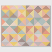 Geometrisch patroon in Herfst- en uraniumtoononen Cadeaupapier (Vlak)