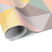 Geometrisch patroon in Herfst- en uraniumtoononen Cadeaupapier (Rol Hoek)