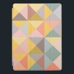 Geometrisch patroon in Herfst- en uraniumtoononen iPad Pro Cover<br><div class="desc">Een eenvoudig,  modern geometrisch patroon van driehoeken in zachte,  gedempte herfstaardtonen. Klik op Aanpassen om een tekst toe te voegen. Neem contact met mij op met vragen of verzoeken.</div>