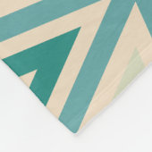 Geometrisch patroon in kleuren fleece deken (Hoek)