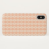Geometrisch patroon in perziken Case-Mate iPhone case (Achterkant (horizontaal))