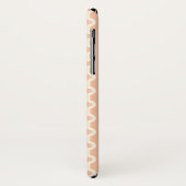 Geometrisch patroon in perziken Case-Mate iPhone case (Achterkant/links)