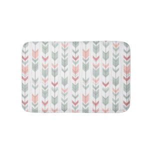 Geometrisch patroon in retrostijl badmat