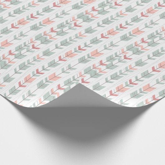 Geometrisch patroon in retrostijl cadeaupapier (Hoek)