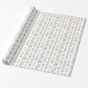 Geometrisch patroon in retrostijl cadeaupapier
