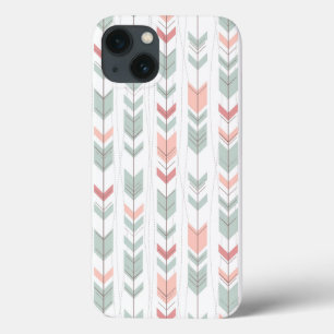 Geometrisch patroon in retrostijl iPhone 13 hoesje