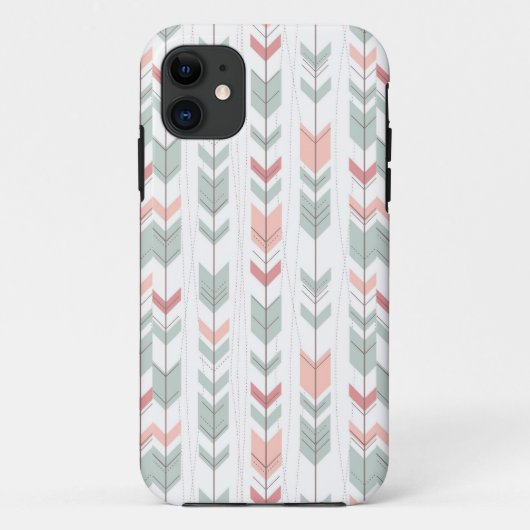 Geometrisch patroon in retrostijl Case-Mate iPhone case (Achterkant)