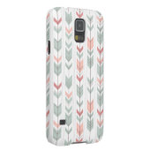 Geometrisch patroon in retrostijl Case-Mate samsung galaxy hoesje (Back/Rechts)