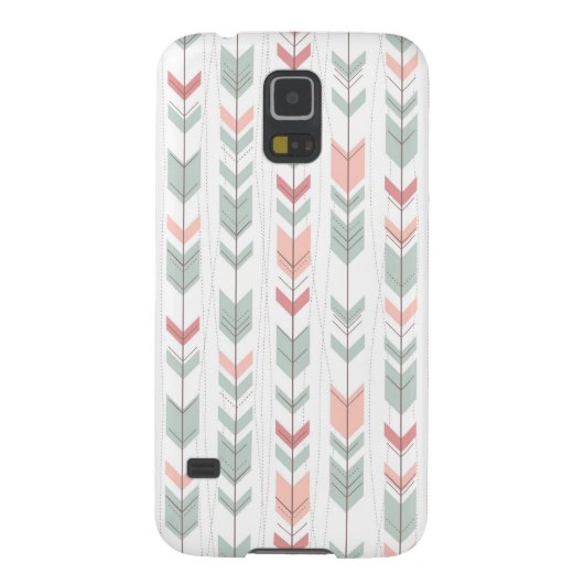 Geometrisch patroon in retrostijl Case-Mate samsung galaxy hoesje (Achterkant)