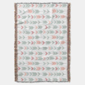 Geometrisch patroon in retrostijl deken (Voorkant Verticaal)