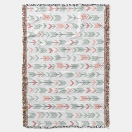 Geometrisch patroon in retrostijl deken (Voorkant Verticaal)