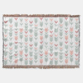 Geometrisch patroon in retrostijl deken (Voorkant)