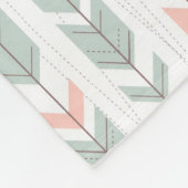 Geometrisch patroon in retrostijl fleece deken (Hoek)