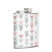 Geometrisch patroon in retrostijl heupfles (Rechts)