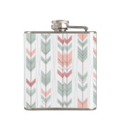 Geometrisch patroon in retrostijl heupfles (Achterkant)