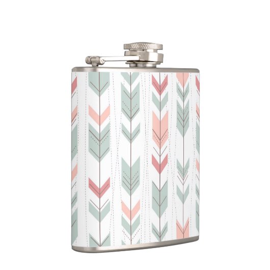 Geometrisch patroon in retrostijl heupfles (Rechts)