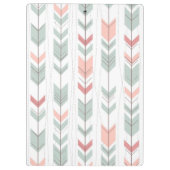 Geometrisch patroon in retrostijl klembord (Achterkant)