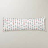 Geometrisch patroon in retrostijl lichaamskussen (Achterkant)