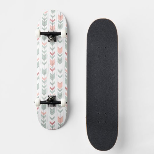 Geometrisch patroon in retrostijl persoonlijk skateboard (Voorkant)