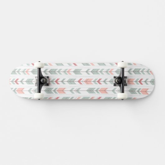 Geometrisch patroon in retrostijl persoonlijk skateboard (Horizontaal)