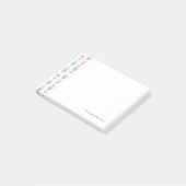 Geometrisch patroon in retrostijl post-it® notes (Schuin)