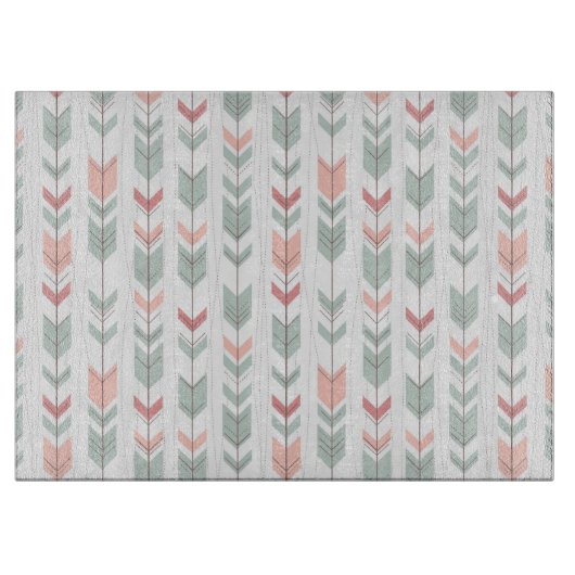 Geometrisch patroon in retrostijl snijplank (Voorkant)